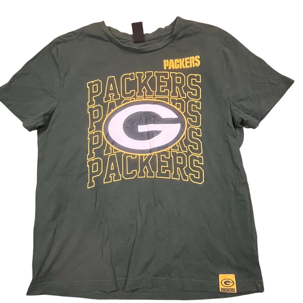 Team Apparel Green Bay Packers NFL Graphic T Shirt Green Mens Medium